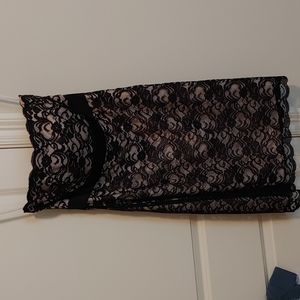 WHBM Black lace dress